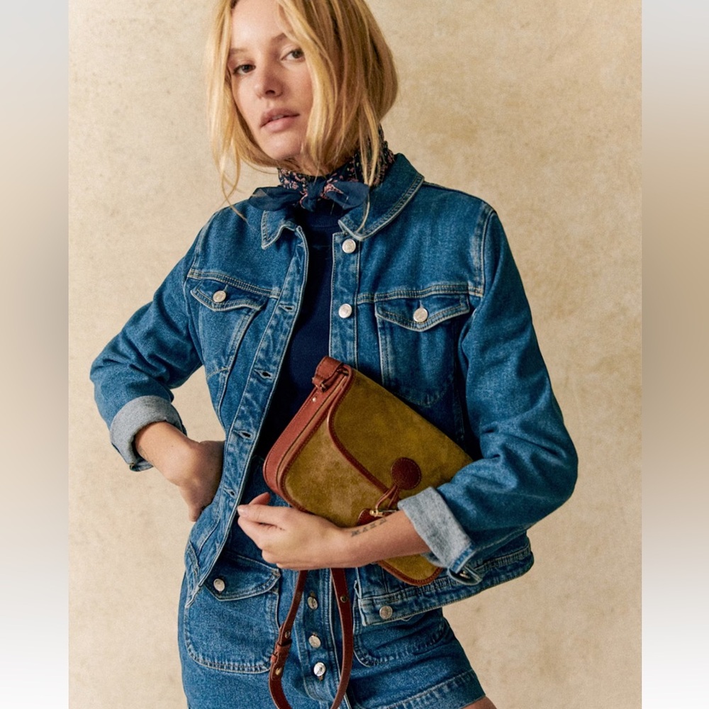 Sézane Wilfrield Denim Jacket, sz S